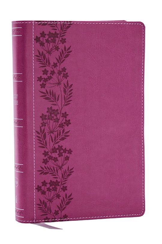B-NKJV- PERSONAL SIZE LARGE PRINT- PINK LEATHERTOUCH
