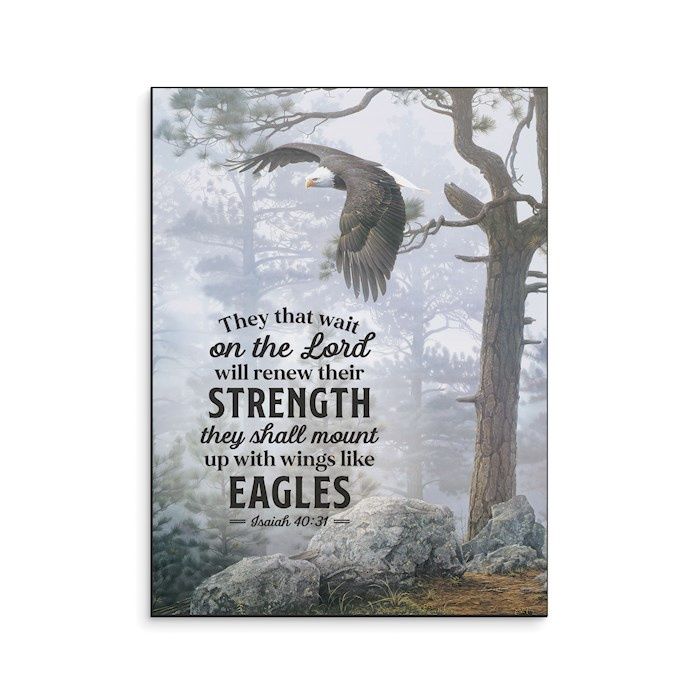 WALL ART- THEY THAT WAIT UPON THE LORD- EAGLE, SALE!