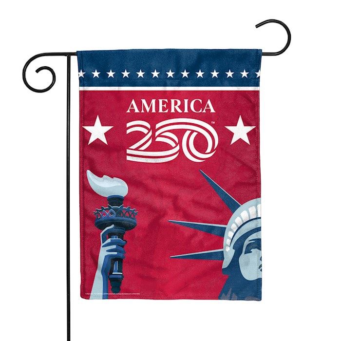 FLAG- GARDEN- AMERICA 250th BIRTHDAY- DOUBLE SIDED