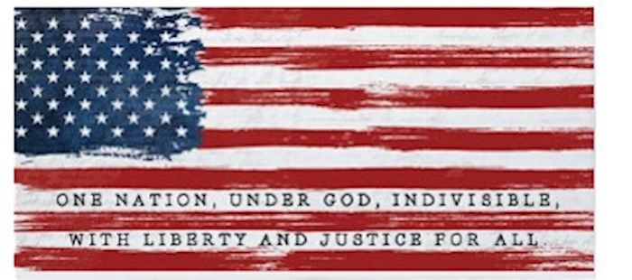 DEC- INSPIRE BOARD- AMERICA FLAG, ONE NATION UNDER GOD