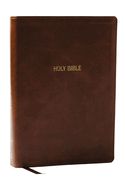B-NKJV- FOUNDATION STUDY, WIDE MARGIN, BROWN, LEATHERSOFT