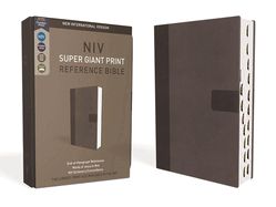B-NIV- SUPER GIANT PRINT REFERENCE BIBLE, GRAY, RED-LETTER, INDEXED