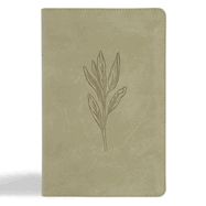 B-CSB- LARGE PRINT, PERSONAL SIZE, REFERENCE, DIGITAL STUDY- SAGE, INDEXED, LEATHERTOUCH