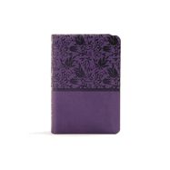 B-KJV- LARGE PRINT COMPACT REFERENCE BIBLE, PURPLE, LEATHERTOUCH