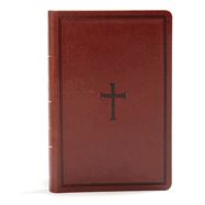 B-KJV- LARGE PRINT PERSONAL SIZE REFERENCE BIBLE, BROWN, LEATHERTOUCH