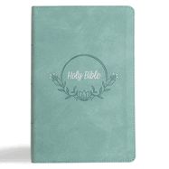 B-KJV- LARGE PRINT PERSONAL SIZE REFERENCE BIBLE, EARTHEN TEAL, INDEXED, LEATHERTOUCH