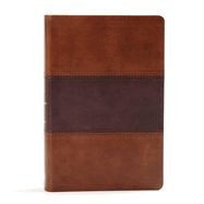 B-KJV- LARGE PRINT PERSONAL SIZE REFERENCE BIBLE, SADDLE BROWN, LEATHERTOUCH