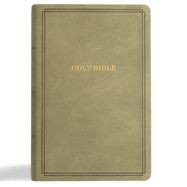 B-KJV- LARGE PRINT PERSONAL SIZE REFERENCE BIBLE, SAGE, LEATHERTOUCH