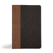 B-KJV- GIANT PRINT PERSONAL SIZE REFERENCE BIBLE, BLACK BROWN INDEXED, LEATHERTOUCH