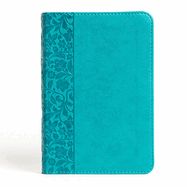 B-NASB- LARGE PRINT PERSONAL REFERENCE, TEAL, LEATHERTOUCH