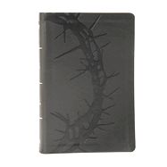 B-NASB- LARGE PRINT PERSONAL REFERENCE, CHARCOAL THORNS, LEATHERTOUCH