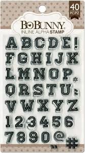 BJR- STAMP SET- INLINE ALPHA VARSITY