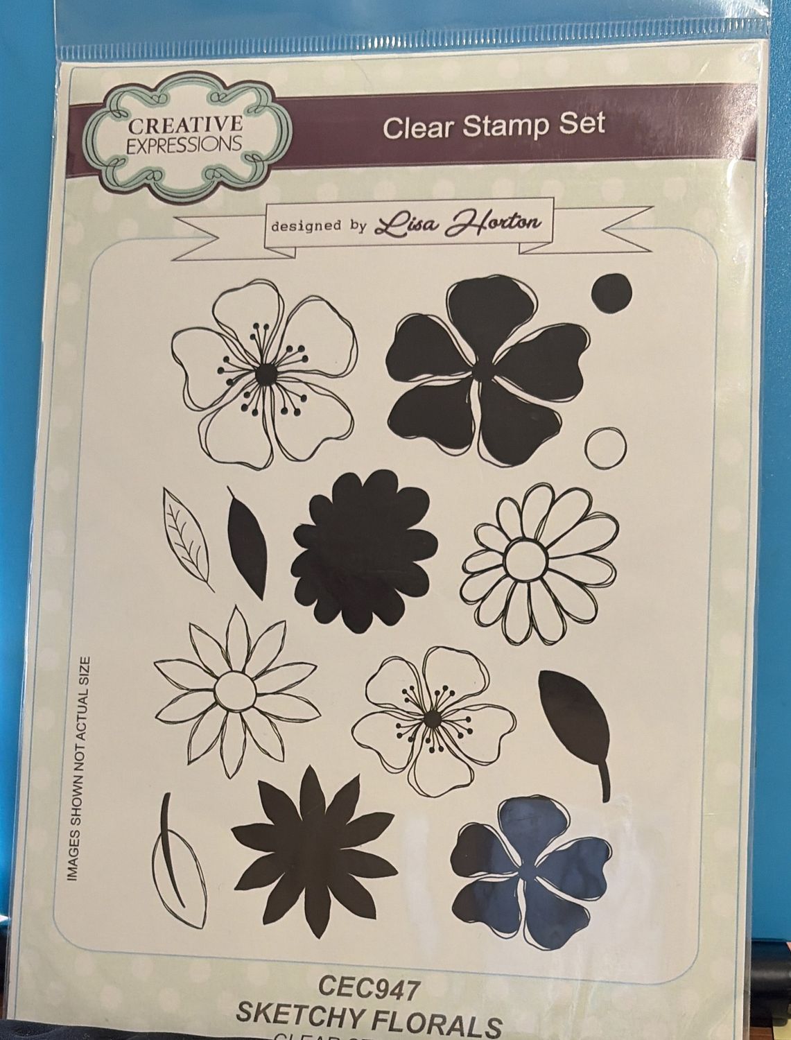 BJR- CLEAR STAMP- SKETCHY FLORALS