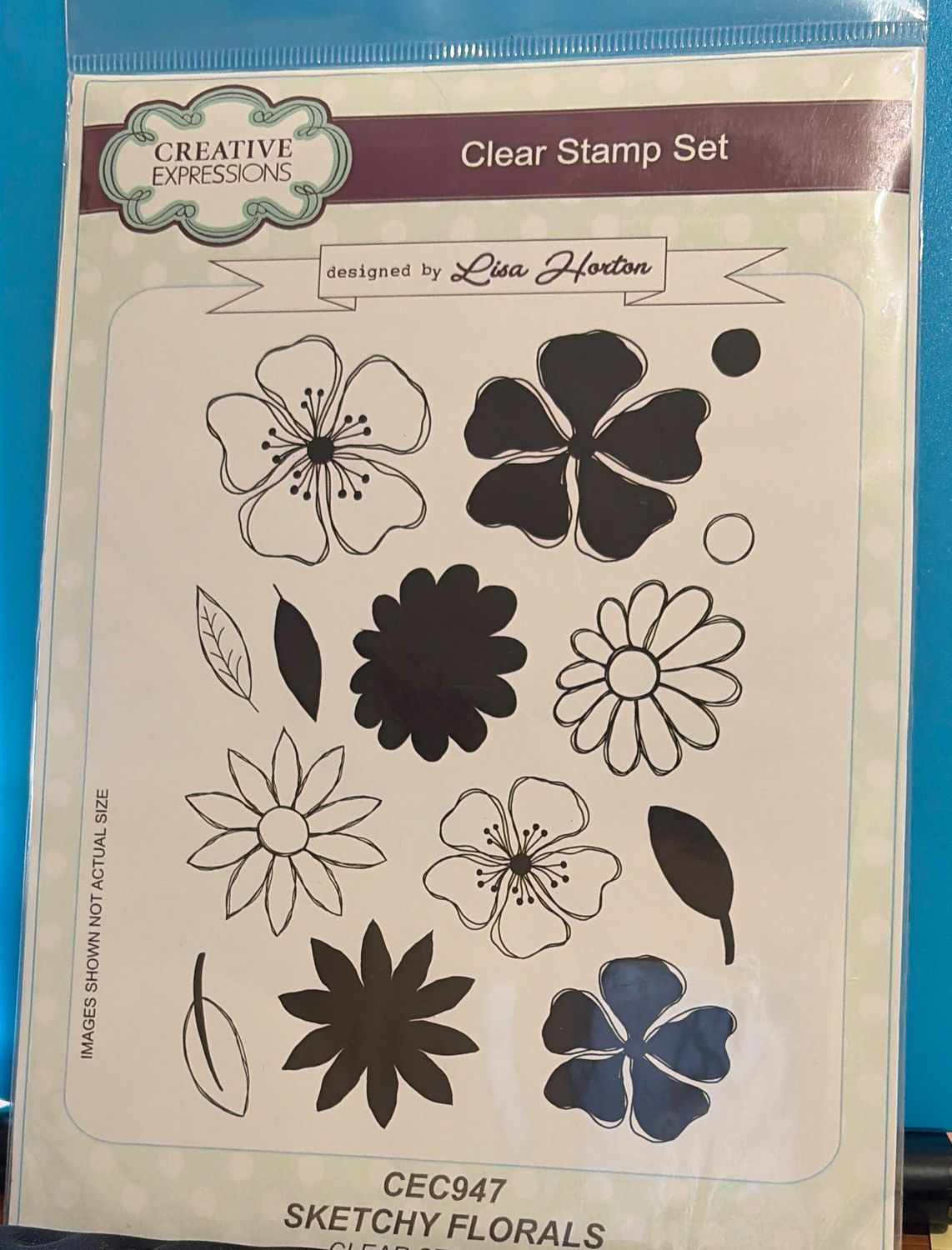 BJR- CLEAR STAMP- SKETCHY FLORALS
