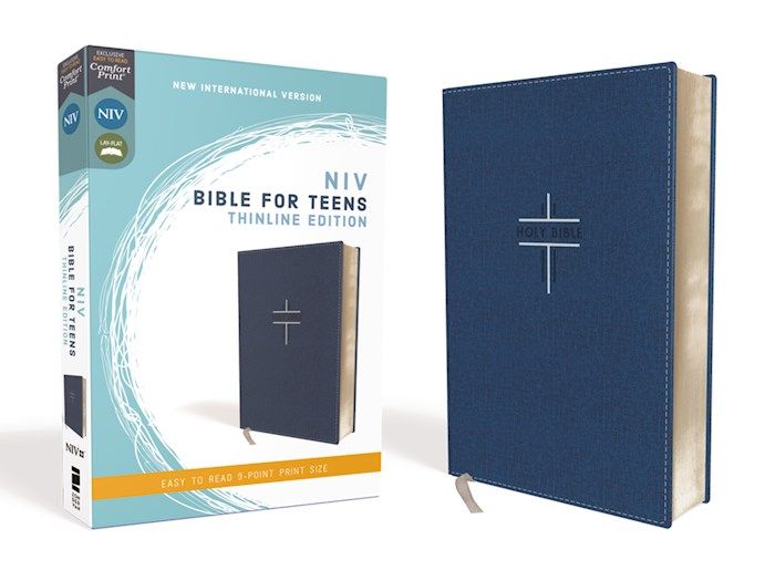 B-NIV- THINLINE TEEN BIBLE, BLUE