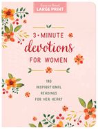 DE- 3 MINUTE DEVOTIONS FOR WOMEN- LARGE PRINT