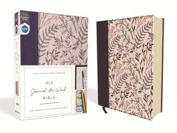B-NIV- JOURNAL THE WORD BIBLE, PINK FLORAL, HARDCOVER