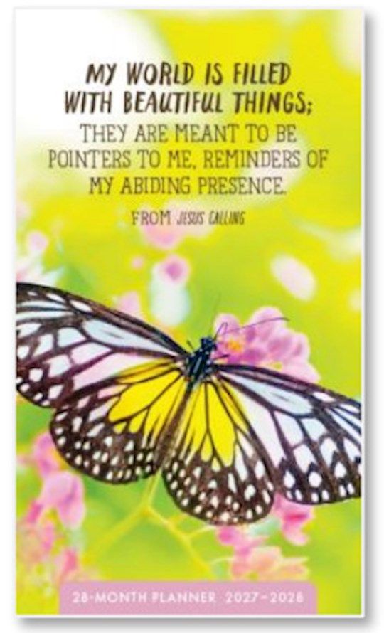 2027- 28-MONTH PLANNER- JESUS CALLING, BUTTERFLIES