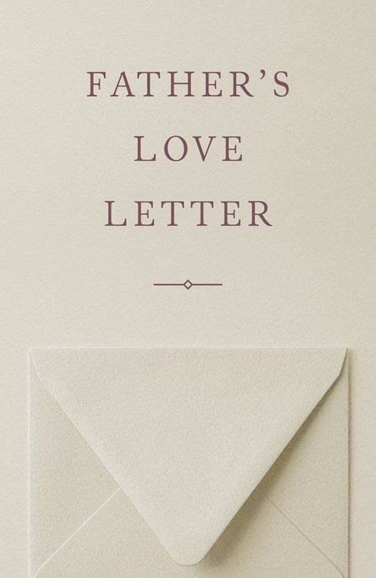 TRACT- FATHER'S LOVE LETTER- PACK OF 25