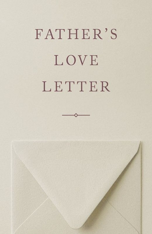 TRACT- FATHER'S LOVE LETTER- PACK OF 25