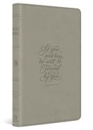 B-ESV- LARGE PRINT VALUE THINLINE, STONE, 1 CHRONICLES 28:9