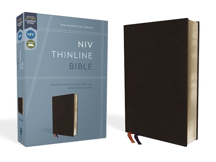 B-NIV- THINLINE BLACK, BONDED LEATHER
