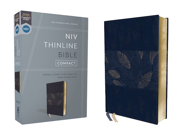 B-NIV- THINLINE COMPACT, BLUE FLORAL, LEATHERSOFT