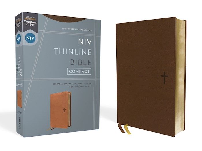 B-NIV- THINLINE COMPACT, BROWN, LEATHERSOFT