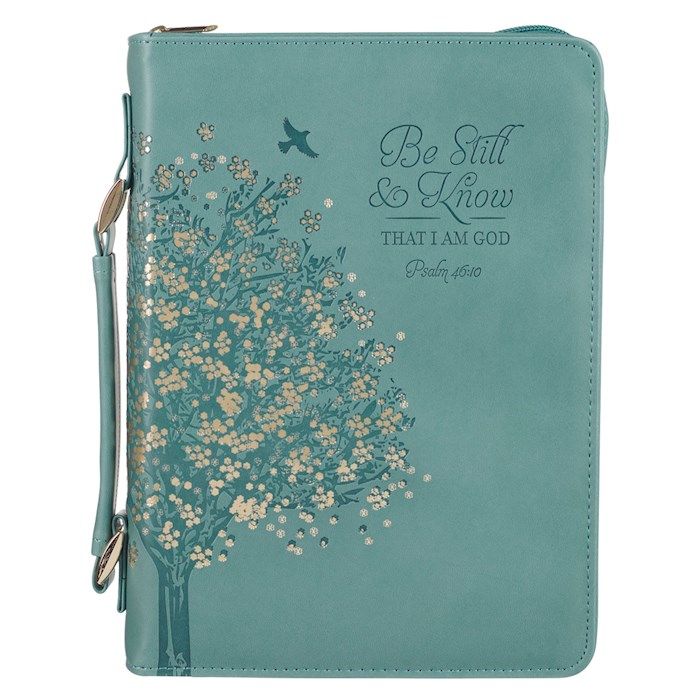 BI COVER-LG- BE STILL, TEAL, PSALM 46:1010