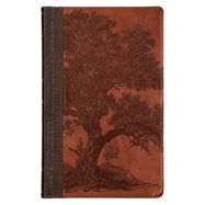 B-KJV- GIANT PRINT, STANDARD-SIZE, BROWN, TREE, FAUX LEATHER