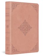 B-ESV- VALUE LARGE PRINT COMPACT BIBLE- BLUSH ROSE, FLEUR-DE-LIS, OP