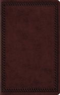 B-ESV- VALUE THINLINE, LARGE PRINT, MAHOGANY, BORDER TRUTONE