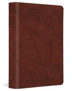 B-ESV- VALUE LARGE PRINT COMPACT BIBLE- CHESTNUT, OP