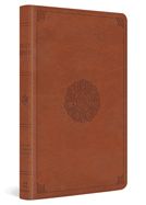 B-ESV- LARGE PRINT THINLINE, ENGLISH SADDLE, EMBLEM DESIGN, OP