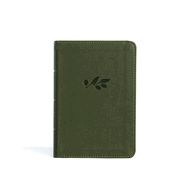 B-NASB- LARGE PRINT COMPACT REFERENCE, OLIVE, LEATHERTOUCH