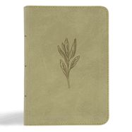 B-NASB- LARGE PRINT COMPACT REFERENCE, SAGE SUEDESOFT, LEATHERTOUCH