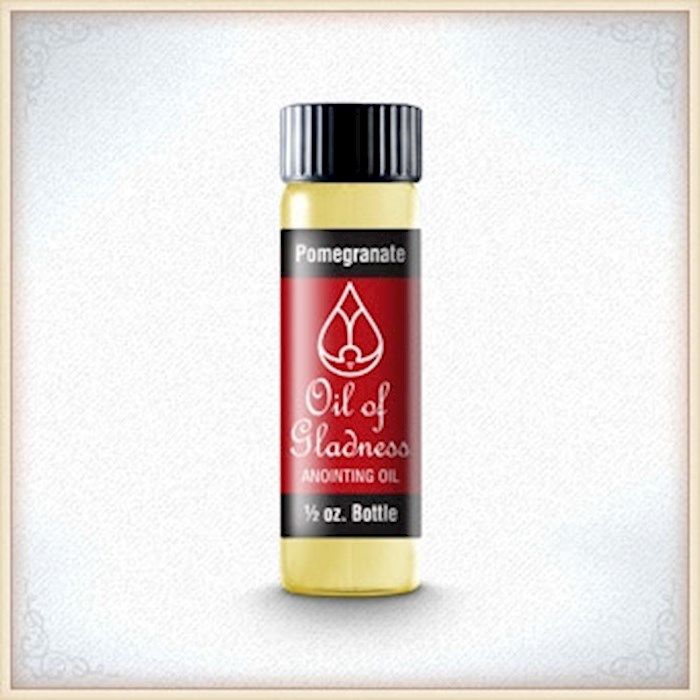 ANOINTING OIL- OIL OF GLADNESS- POMEGRANATE, 1/2 OZ