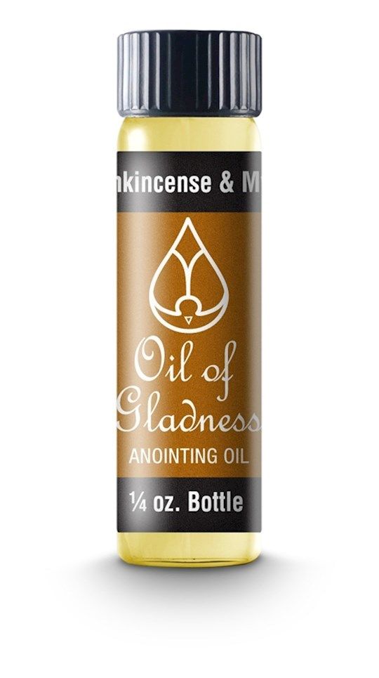 ANOINTING OIL- OIL OF GLADNESS- FRANKINCENSE &amp; MYRRH, 1/4 OZ