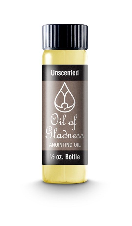 ANOINTING OIL- OIL OF GLADNESS- UNSCENTED, 1/2 OZ