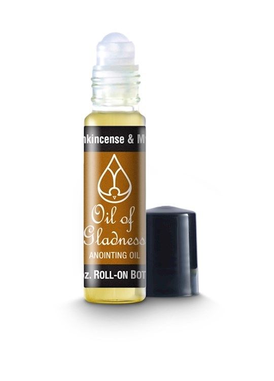 ANOINTING OIL- OIL OF GLADNESS- FRANKINCENSE &amp; MYRRH, ROLL ON, 1/3 OZ