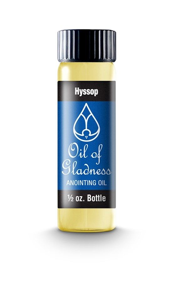 ANOINTING OIL- OIL OF GLADNESS- HYSSOP, 1/2 OZ
