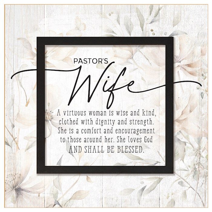 PLAQUE- LAYERED GRACE: PASTOR'S WIFE