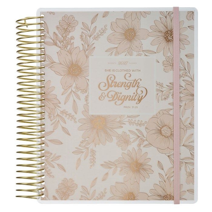 PLANNER- 2027- STRENGTH &amp; DIGNITY, WIRE, 18-MONTH
