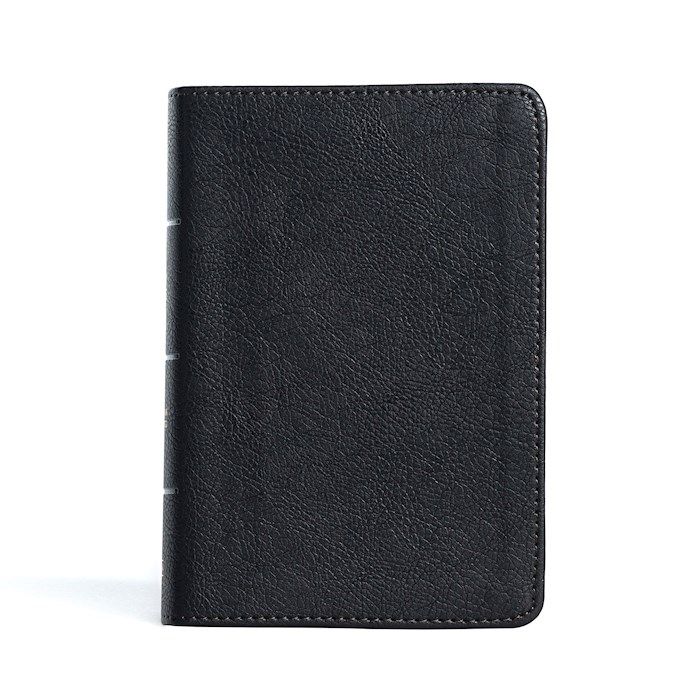 B-CSB- LARGE PRINT, COMPACT, REFERENCE BIBLE, DIGITAL STUDY- BLACK, LEATHERTOUCH