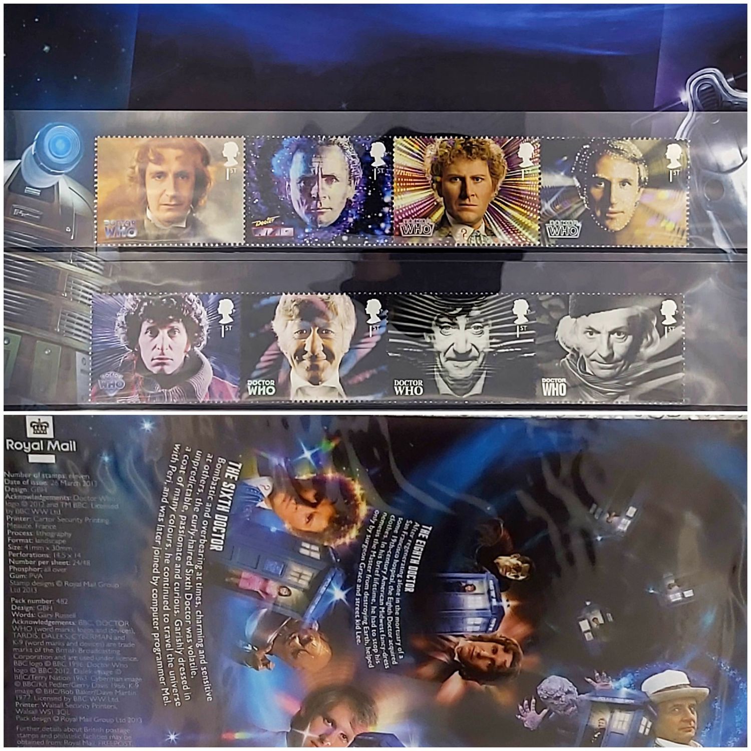 Dr. Who Royal Mail Presentation Stamps