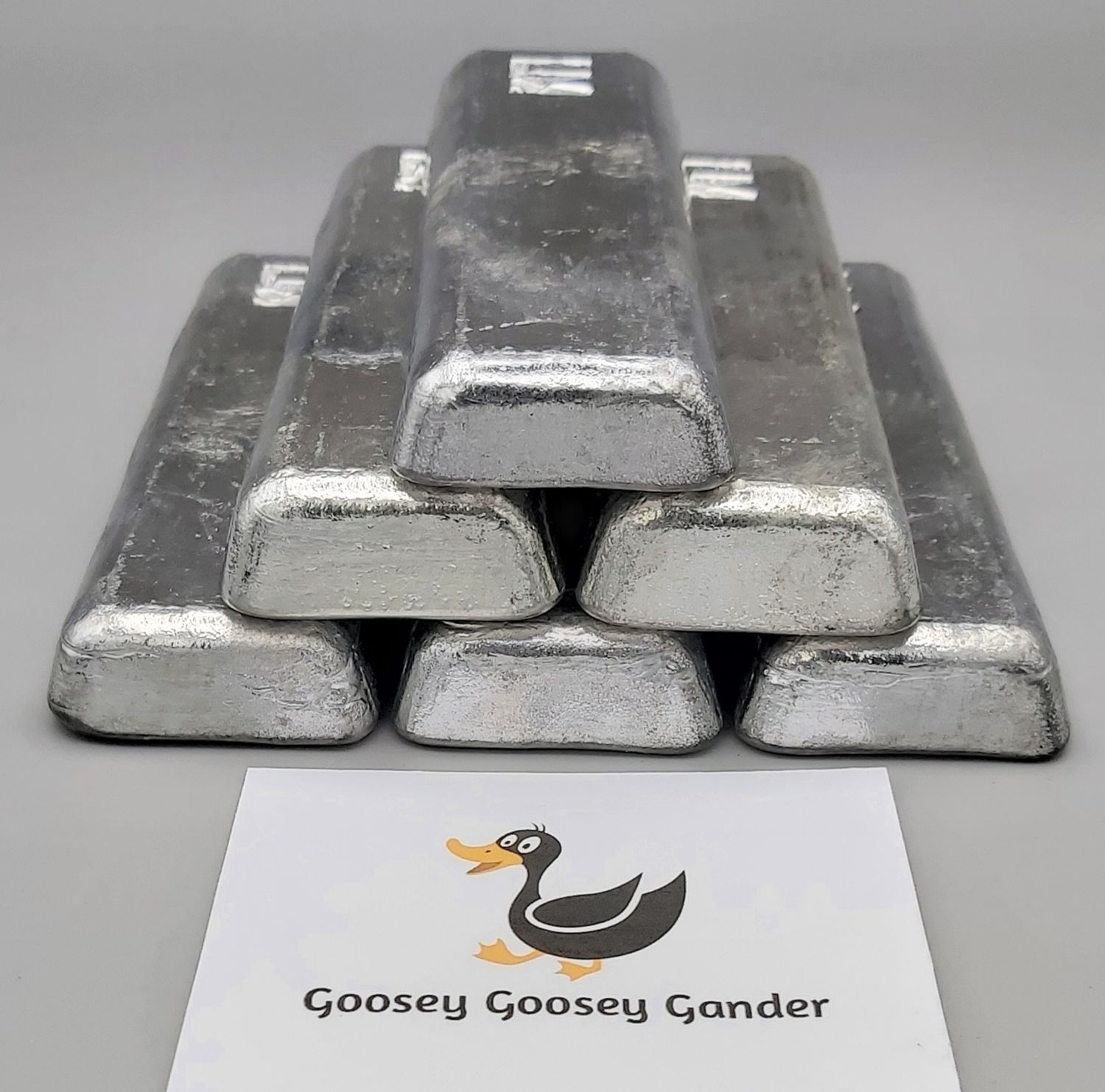 Tin-Antimony Alloy Ingot (93/7) - Sheffield Assayed Lead-Free Bar (945g &amp; 1165g bars)