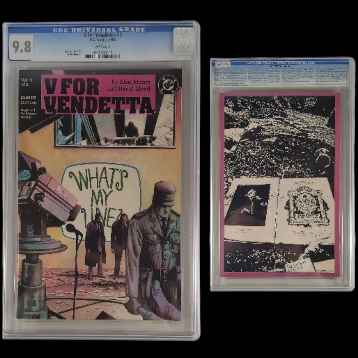 V for Vendetta #5 CGC 9.8 White Pages 1989 DC Comics Alan Moore David Lloyd