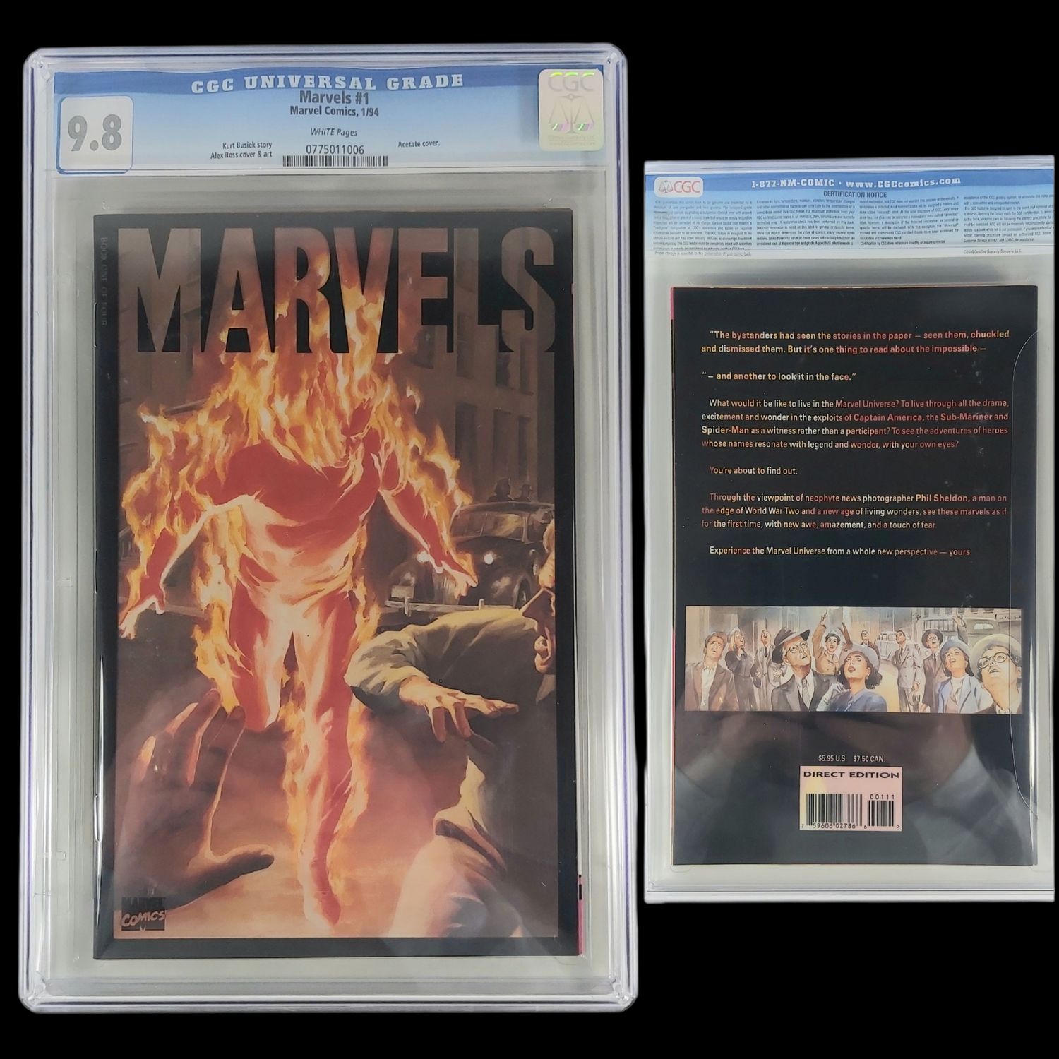 Ultimate Iron Man #1 CGC 9.8 Signature Series Andy Kubert Signed 2005 Marvel
