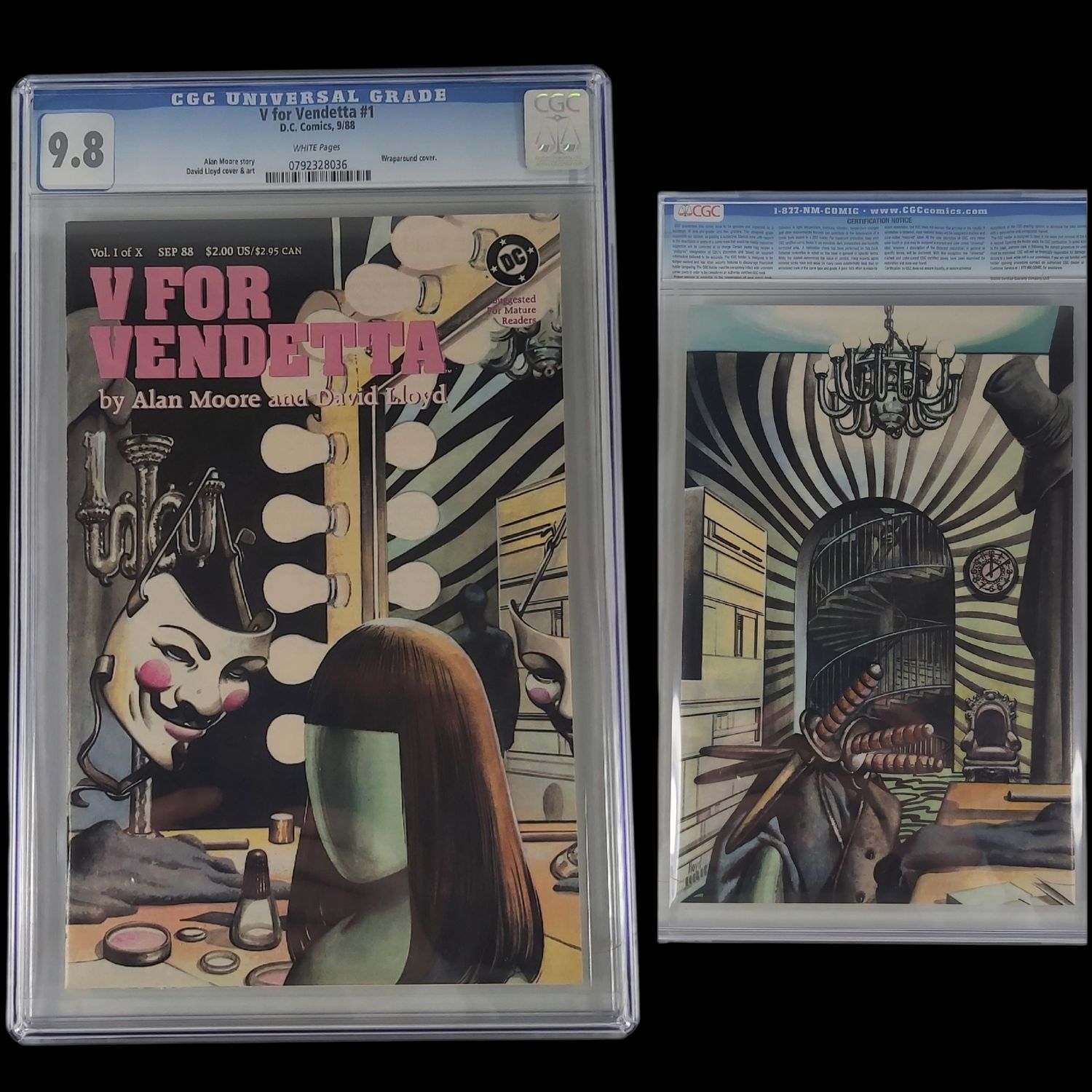 V for Vendetta #1 CGC 9.8 White Pages 1988 DC Comics Alan Moore Key Issue