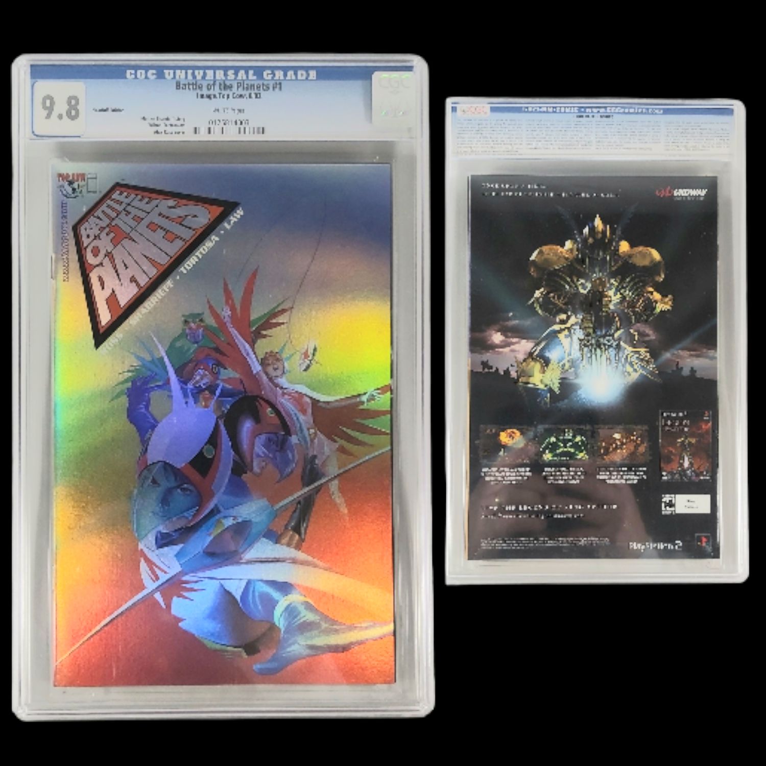 Battle of the Planets #1 CGC 9.8 Holofoil Cover Alex Ross Art 2002